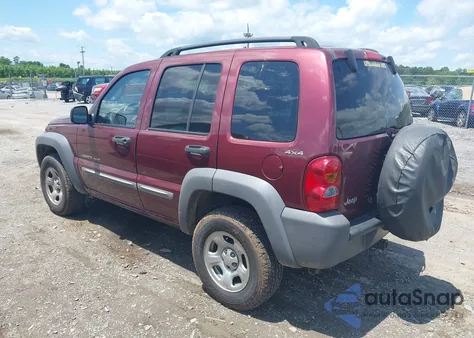 2002 Jeep Liberty Sport из США, поврежденный, VIN 1J4GL48K72W116390